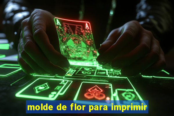 molde de flor para imprimir